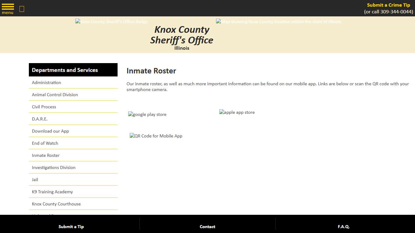 Inmate Roster Knox County Sheriff IL
