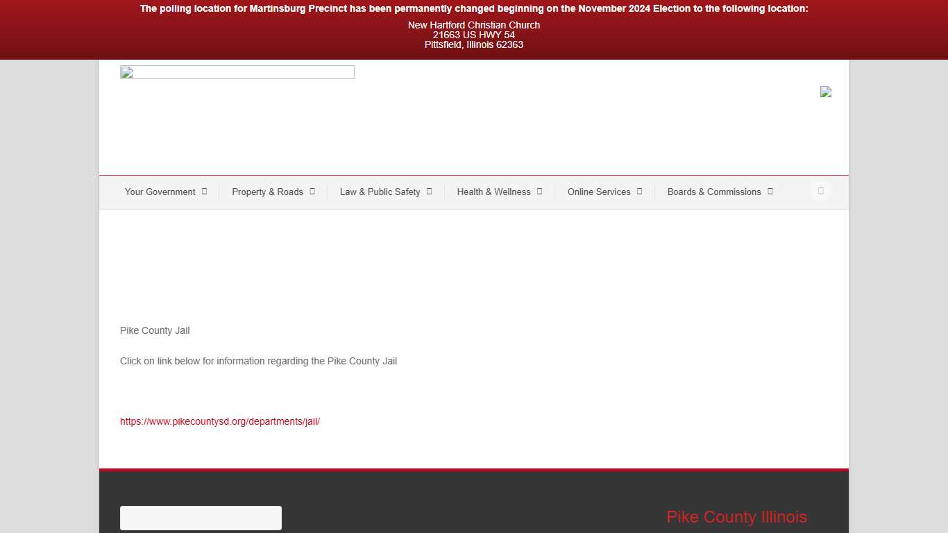 Pike County Illinois » Jail